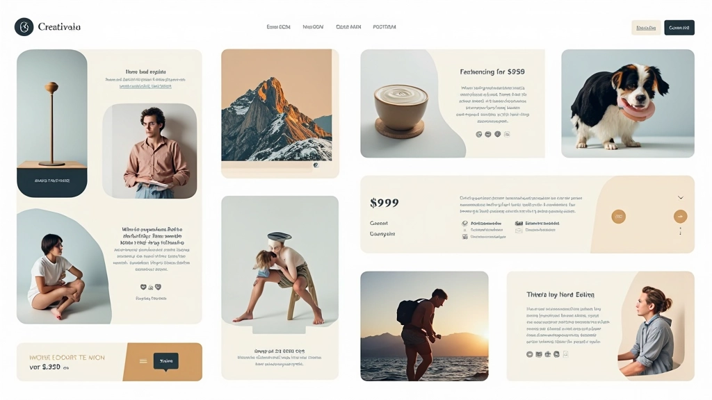 Portfolio s vizuální rozmanitostí