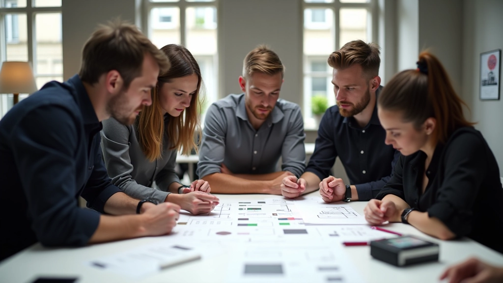 Tým Modulo Design s.r.o. v kreativní diskusi ohledně webového layoutu