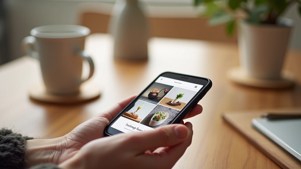 Mobilní telefon s responsive bento grid designem
